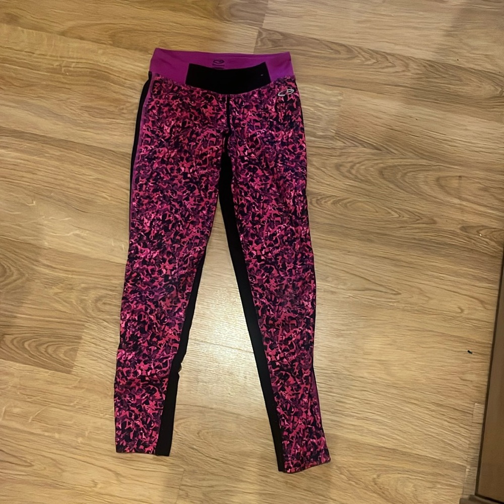 Leggings kids black pink purple